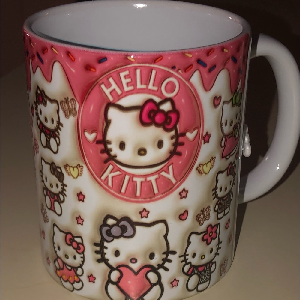 Hello Kitty Mug with Pink and White Design